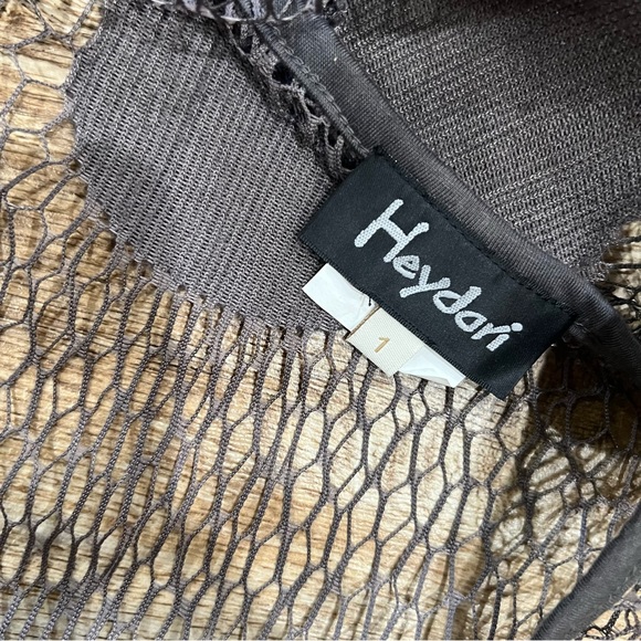 Heydari Sheer Netting Swing Polka dots Blouse Top Size 1 Rare - Picture 7 of 13